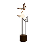 LIVARA Nordic Butterfly Floor Lamp, LIVARA Coffee-Inspired Iron & Resin Standing Light, 3 Color Dimmable Modern Framed Floor Lamp