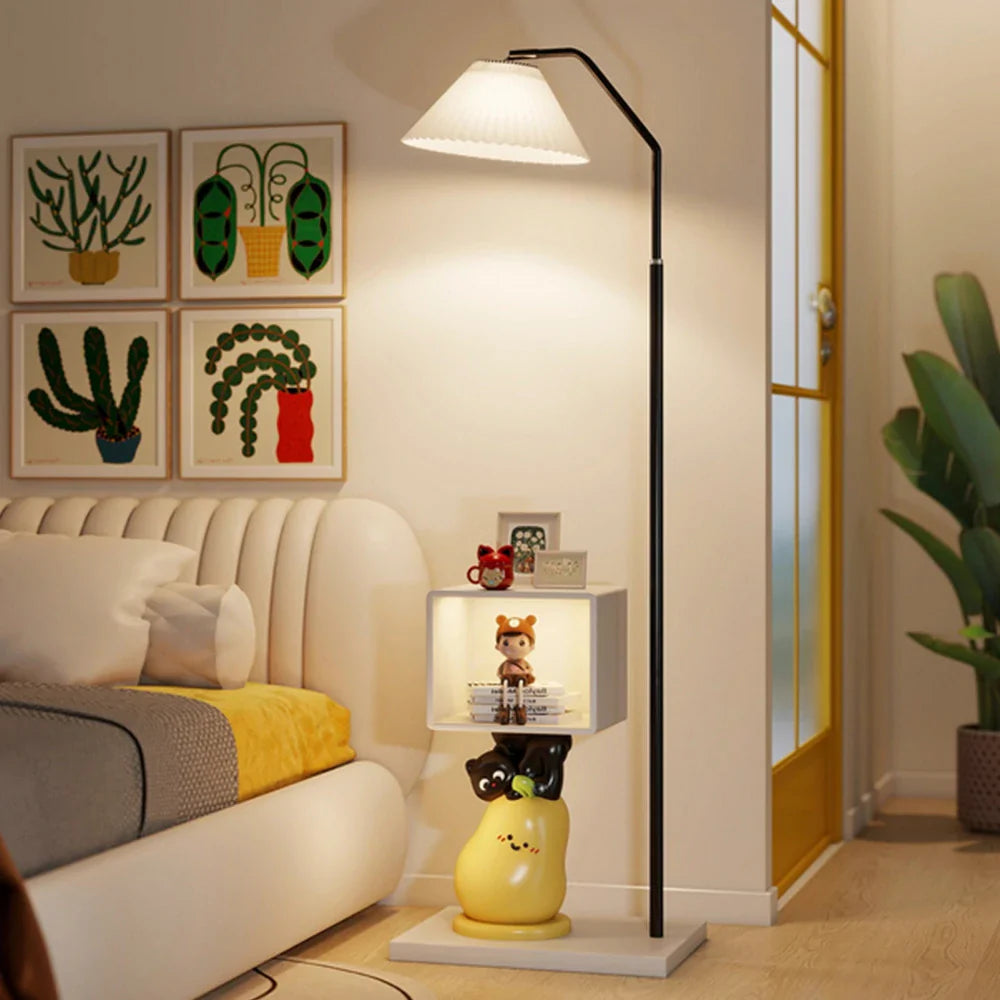 LIVARA Cat Three-Colour Stable - Pear Lamp Cabinet Light, Tap Rounded Modern Built-In Design, Control Home for Floor Storage, Corner Narrow LED Base Decor