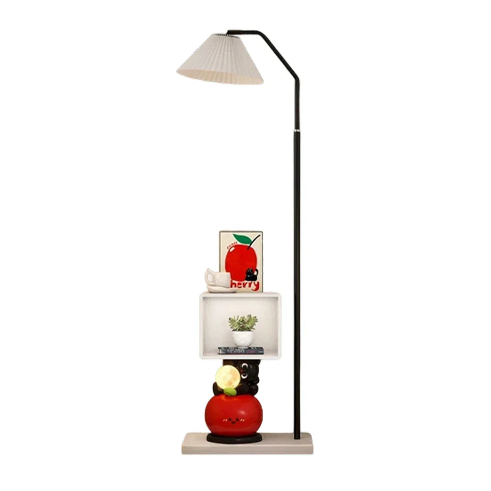 LIVARA Apple Decor Stable Tap Built-In Floor Corner Home Lamp Cabinet Storage - Shelf, Three-Colour Control Modern Base, Light, LED Rounded Design, Accent