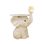 LIVARA Dumbo Wood Modern Home Brightness for Warm with Tray and with Control, Design Lamp Modes, Tap Stable Light Large Resin Night Base - Floor Three Decor