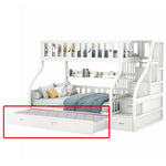 Trundle Only! Trundle for Bed Space-Saving CF02 LIVARA Bed Bunk - Frame White