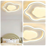 LIVARA Cloud-in-Cloud - Diffuser Light Soft with Frame PS & Iron Illumination All-Directional Lamp Mount Flush Dimmable Three-Color 42W 58cm Light Ceiling LED White