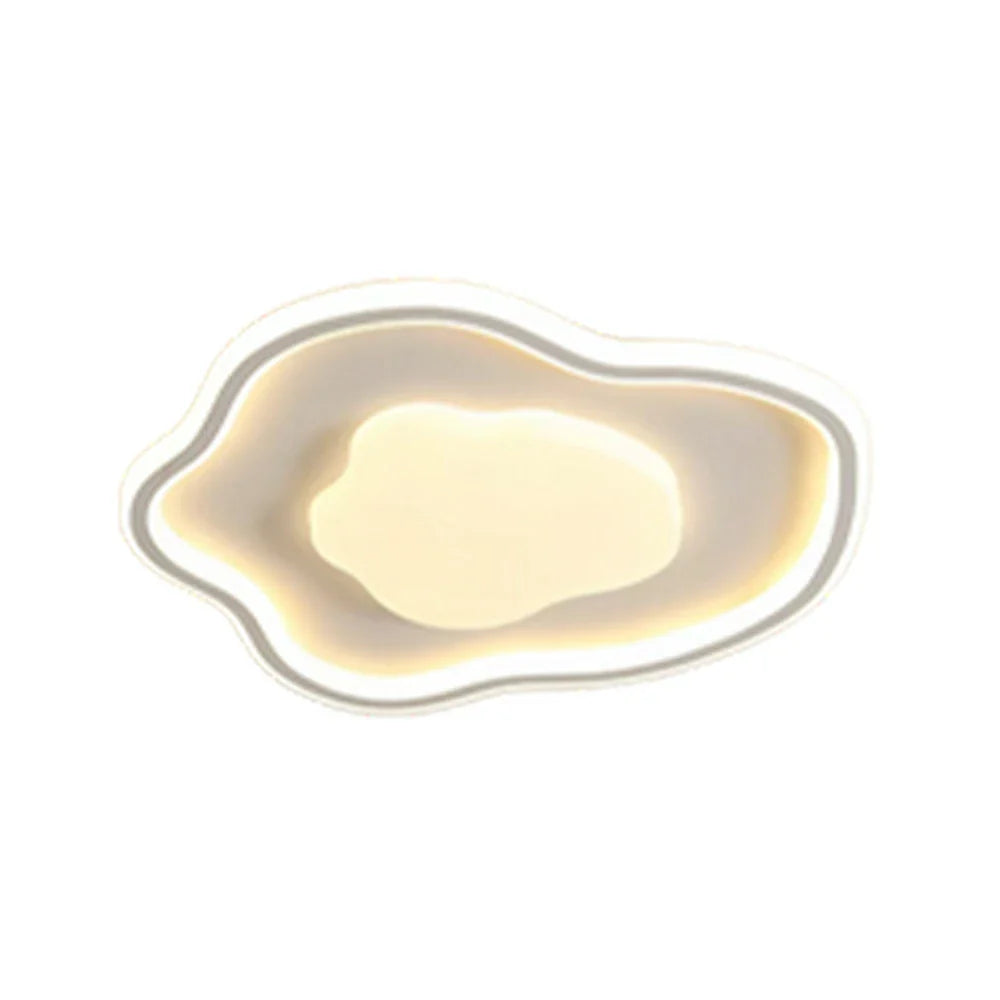 LIVARA Cloud-in-Cloud - Diffuser Light Soft with Frame PS & Iron Illumination All-Directional Lamp Mount Flush Dimmable Three-Color 42W 58cm Light Ceiling LED White