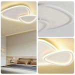 LIVARA Stargazer - Lamp Mount Flush Modern Frame Acrylic & Iron Illumination All-Directional Dimmable Three-Color 42W 59cm Light Ceiling LED White