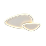 LIVARA Stargazer - Lamp Mount Flush Modern Frame Acrylic & Iron Illumination All-Directional Dimmable Three-Color 42W 59cm Light Ceiling LED White