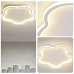 LIVARA Blossom - Lamp Mount Flush Modern Frame Acrylic & Iron Illumination All-Directional Dimmable Three-Color 30W 46cm Light Ceiling LED White