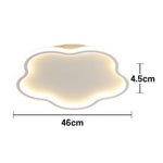 LIVARA Blossom - Lamp Mount Flush Modern Frame Acrylic & Iron Illumination All-Directional Dimmable Three-Color 30W 46cm Light Ceiling LED White