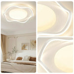 LIVARA Wave - Lamp Mount Flush Modern Frame Silicone & Iron Illumination All-Directional Dimmable Three-Color 42W 50cm Light Ceiling LED White