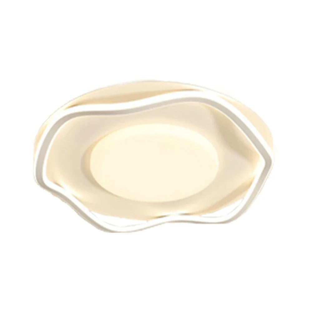 LIVARA Wave - Lamp Mount Flush Modern Frame Silicone & Iron Illumination All-Directional Dimmable Three-Color 42W 50cm Light Ceiling LED White