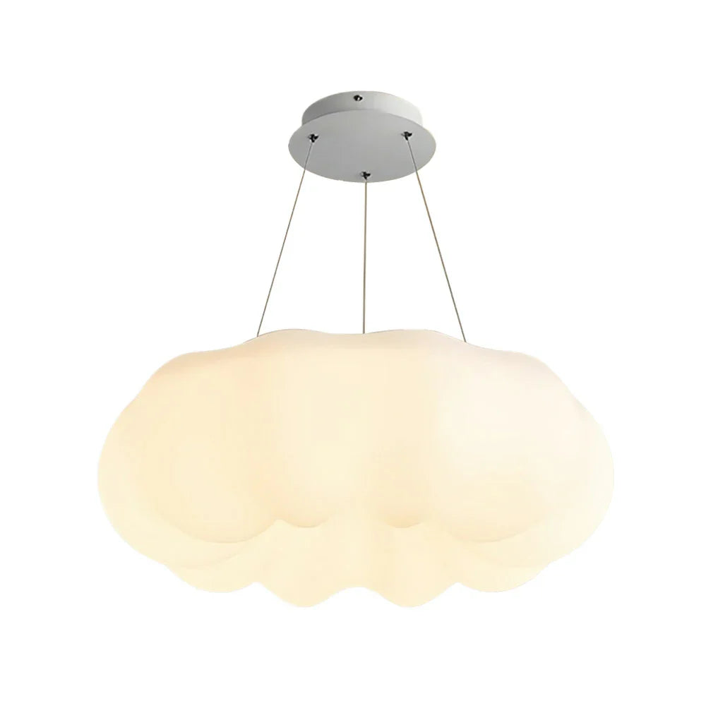 LIVARA Pumpkin - Lamp Ceiling Hanging Modern Lampshade PE & Iron Light Soft Anti-Glare Dimmable Three-Color 60W 63cm Light Pendant LED White