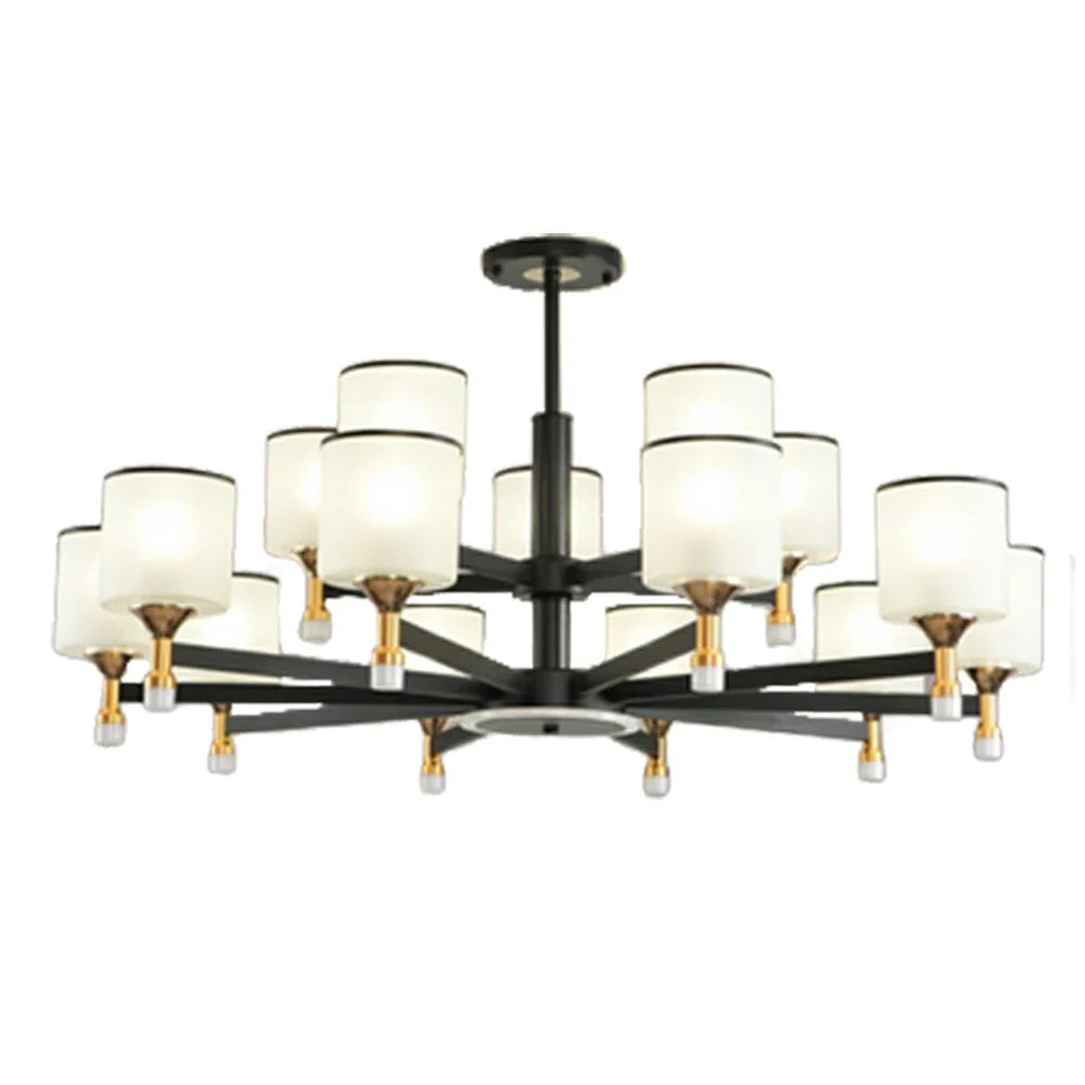 LIVARA 180W Design Eye-Comfort Flicker-Free & Source Light Dual LED, Three-Color Adjustable with Light Pendant Crystal