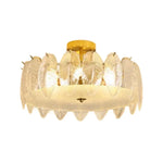 LIVARA 36/48W Feather Design Glass Pendant Light with Three-Color Dimmable LED