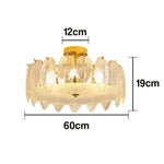 LIVARA 36/48W Feather Design Glass Pendant Light with Three-Color Dimmable LED