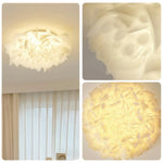 LIVARA 36W Bedroom and Room Living for Lamp Decorative Design Petal Modern Dimmable Three-Color Light Ceiling LED