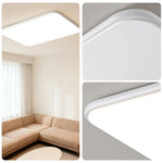 LIVARA 90/110cm LED Ceiling Light Three-Color Dimmable 108W/120W Modern Minimalist Rectangular Flush Mount Lamp - Eye-Protective & Energy Efficient
