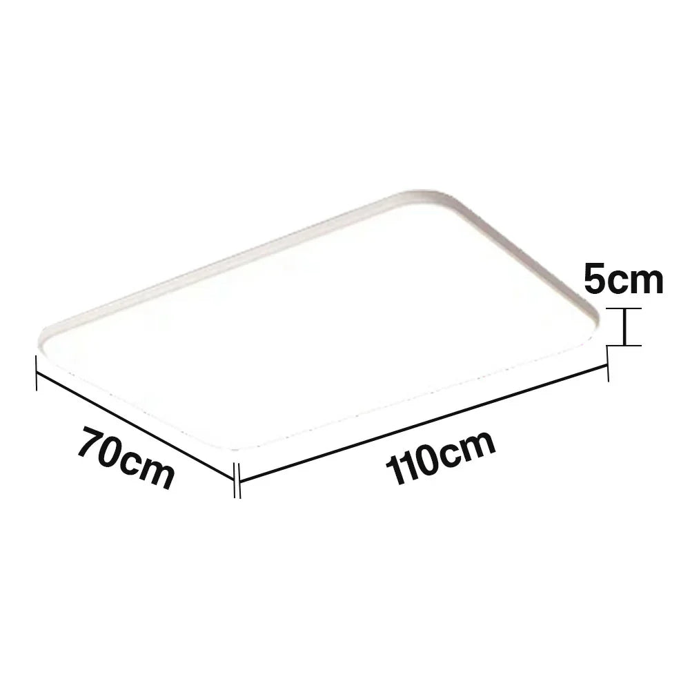 LIVARA 90/110cm LED Ceiling Light Three-Color Dimmable 108W/120W Modern Minimalist Rectangular Flush Mount Lamp - Eye-Protective & Energy Efficient