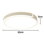 LIVARA 32/52/62cm LED Ceiling Light Three-Color Dimmable 28W/48W/58W Modern Round Flush Mount Lamp Eye-Protective & Minimalist Design - White