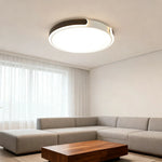 LIVARA 32/52/62cm LED Ceiling Light Three-Color Dimmable 28W/48W/58W Modern Round Flush Mount Lamp Eye-Protective & Minimalist Design - Black
