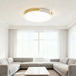 LIVARA 32/52/62cm LED Ceiling Light Three-Color Dimmable 28W/48W/58W Modern Round Flush Mount Lamp Eye-Protective & Minimalist Design - Gold