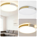LIVARA 32/52/62cm LED Ceiling Light Three-Color Dimmable 28W/48W/58W Modern Round Flush Mount Lamp Eye-Protective & Minimalist Design - Gold