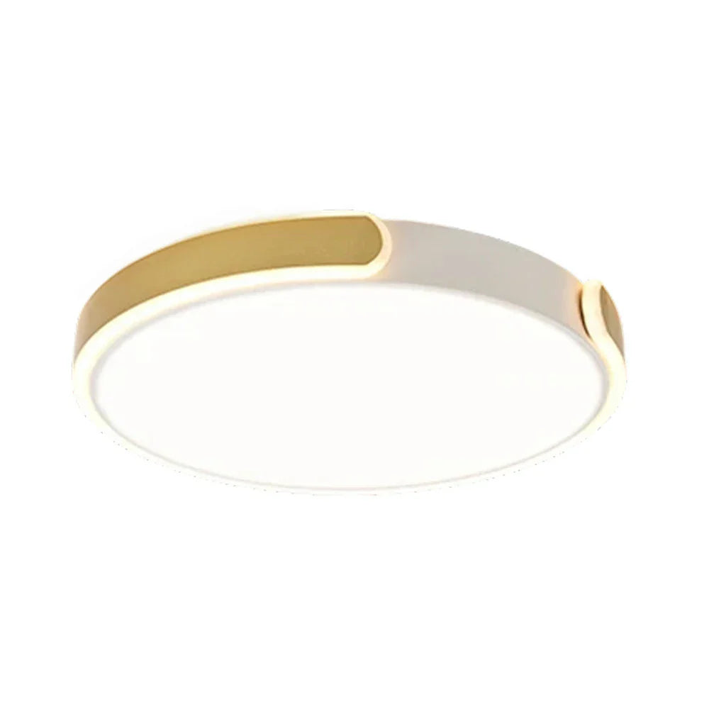 LIVARA 32/52/62cm LED Ceiling Light Three-Color Dimmable 28W/48W/58W Modern Round Flush Mount Lamp Eye-Protective & Minimalist Design - Gold