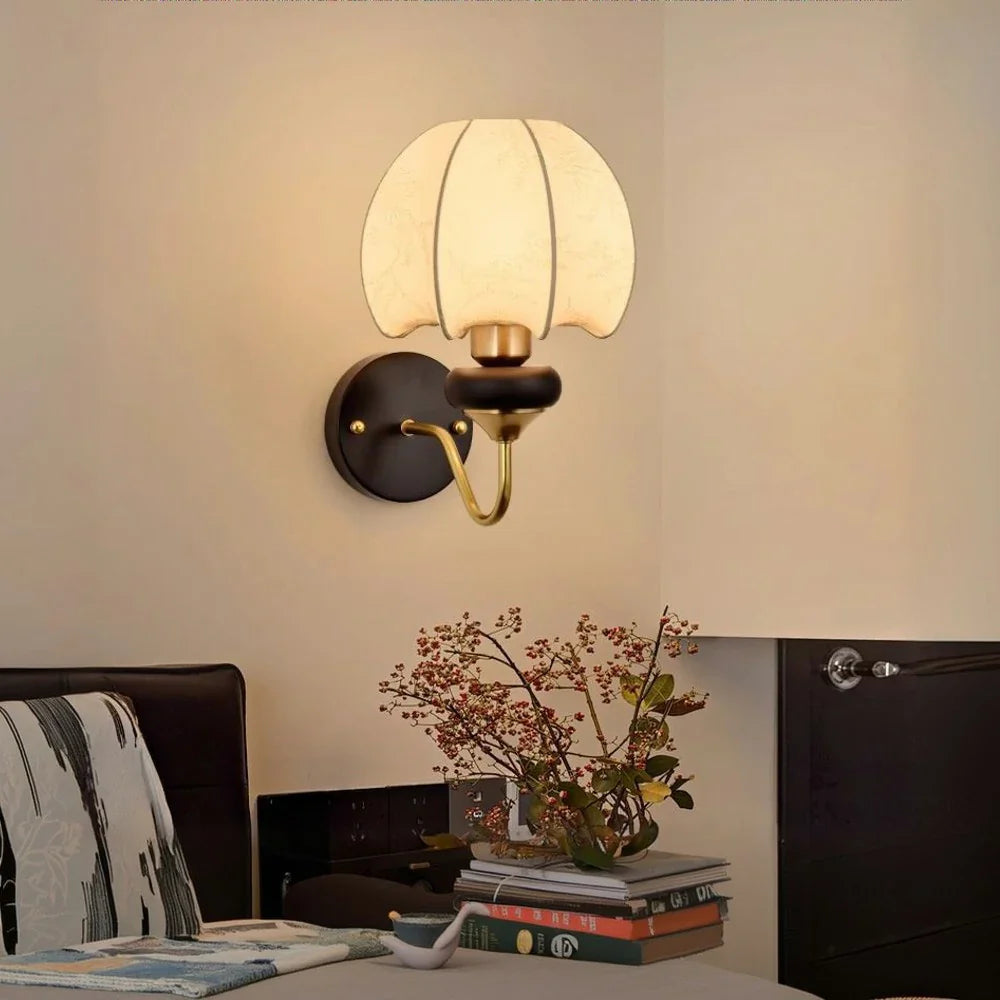 LIVARA Modern Light Shade Fabric Decorative Dimmable Three-Color 12W Lamp Wall LED Design Bean Magic