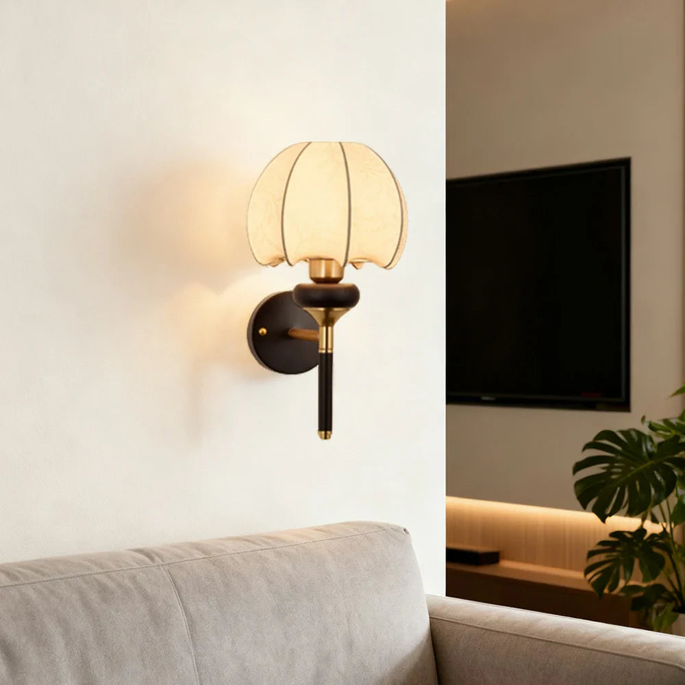 LIVARA LED Lamp Decorative Shade Fabric Dimmable Three-Color Style Bean Magic Modern 12W Light Wall