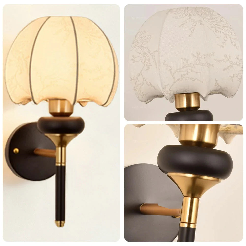 LIVARA LED Lamp Decorative Shade Fabric Dimmable Three-Color Style Bean Magic Modern 12W Light Wall