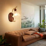 LIVARA 12W Design Decorative Modern Light Eye-Protection Dimmable Three-Color Lamp Wall LED Lily Summer