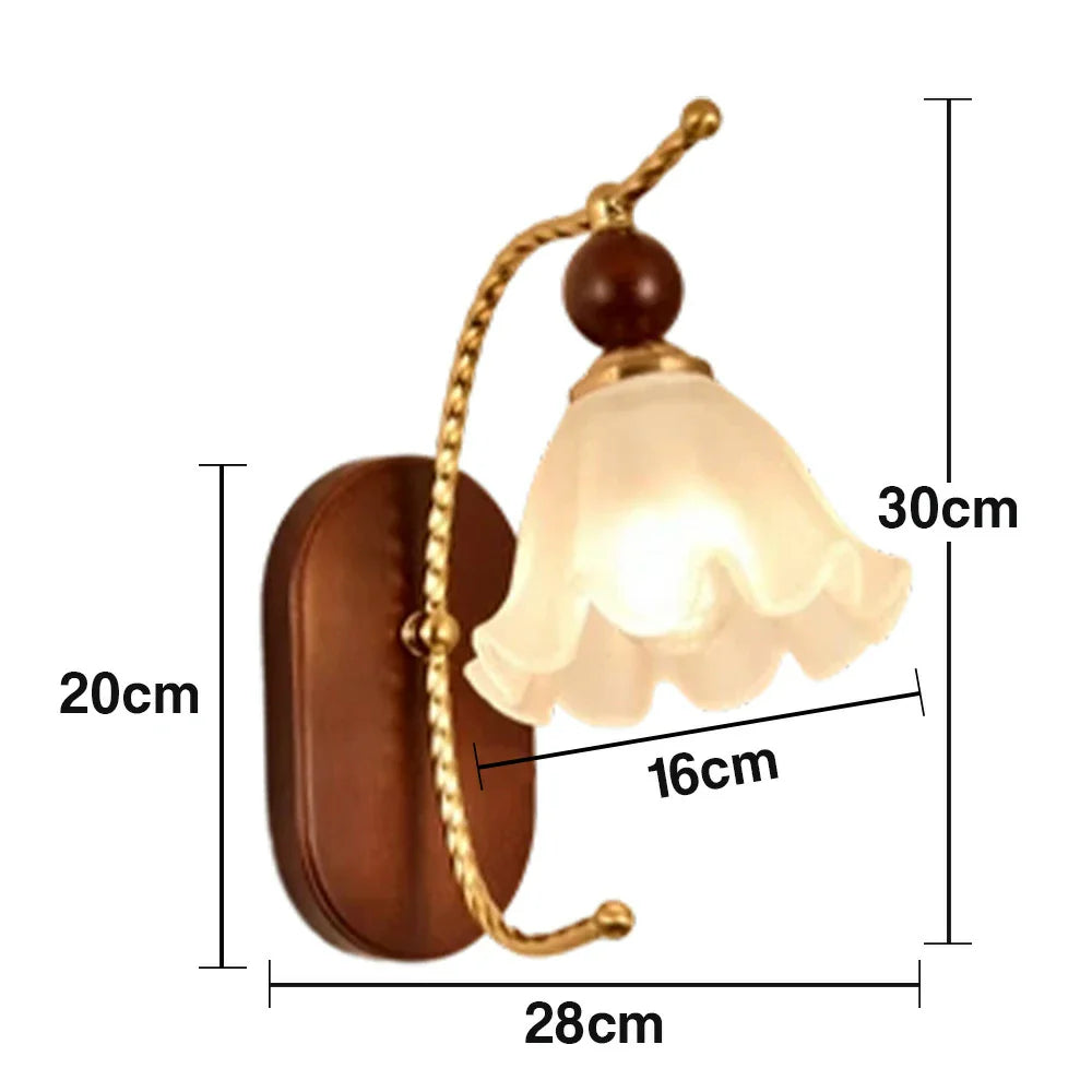 LIVARA 12W Design Decorative Modern Light Eye-Protection Dimmable Three-Color Lamp Wall LED Lily Summer