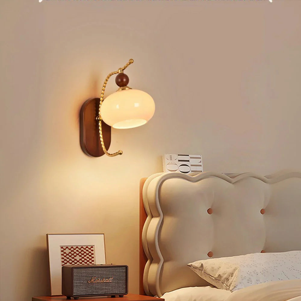 LIVARA 12W Design Decorative Modern Light Eye-Protection Dimmable Three-Color Lamp Wall LED Puff Cream