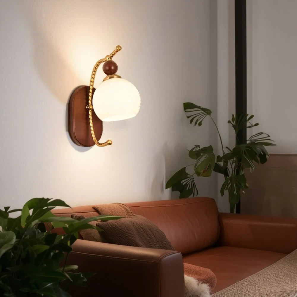 LIVARA 12W Design Decorative Modern Light Eye-Protection Dimmable Three-Color Lamp Wall LED Jade White