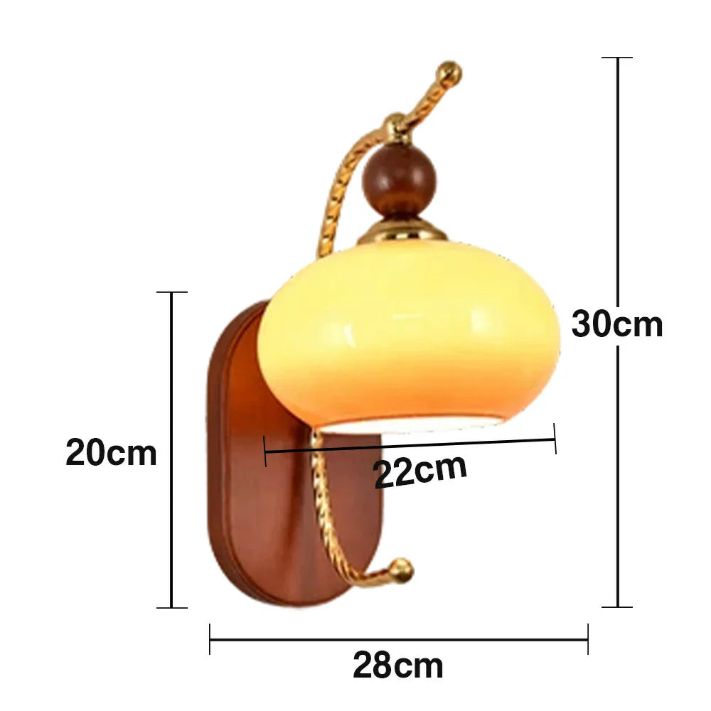 LIVARA 12W Design Decorative Modern Light Eye-Protection Dimmable Three-Color Lamp Wall LED Persimmon