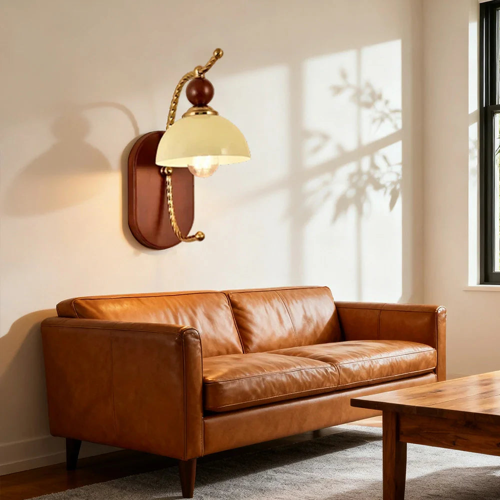 LIVARA 12W Design Decorative Modern Light Eye-Protection Dimmable Three-Color Lamp Wall LED Half-Moon Iron