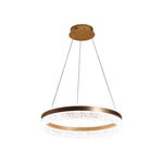 LIVARA 50/60cm Pendant Light Diamond Acrylic LED Ceiling Lamp Three-Color Dimmable Modern Design - 57W/68W Energy Efficient & Durable - Gold