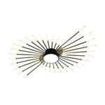 LIVARA 50W - Fixture Acrylic & Iron Modern Light Neutral Heads Rotating 42+1 with Design Firework Light Ceiling LED Black