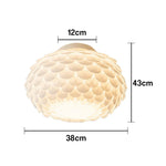 LIVARA 38/45cm Three-Color Dimmable LED Ceiling Light 9W Modern Flower Bud Design Flush Mount Lamp with Eye-Protection Soft Light - White