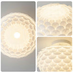 LIVARA 38/45cm Three-Color Dimmable LED Ceiling Light 9W Modern Flower Bud Design Flush Mount Lamp with Eye-Protection Soft Light - White