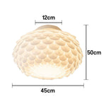 LIVARA 38/45cm Three-Color Dimmable LED Ceiling Light 9W Modern Flower Bud Design Flush Mount Lamp with Eye-Protection Soft Light - White
