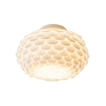 LIVARA 38/45cm Three-Color Dimmable LED Ceiling Light 9W Modern Flower Bud Design Flush Mount Lamp with Eye-Protection Soft Light - White