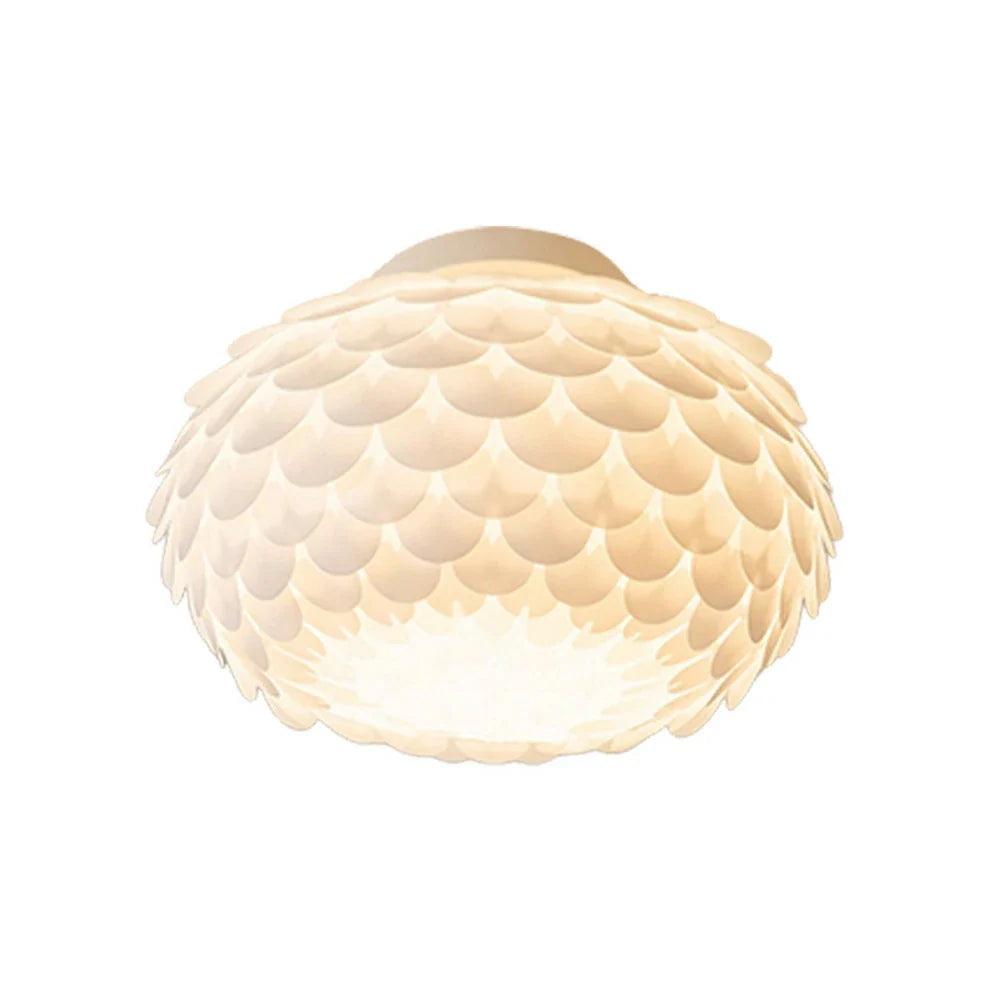 LIVARA 38/45cm Three-Color Dimmable LED Ceiling Light 9W Modern Flower Bud Design Flush Mount Lamp with Eye-Protection Soft Light - White