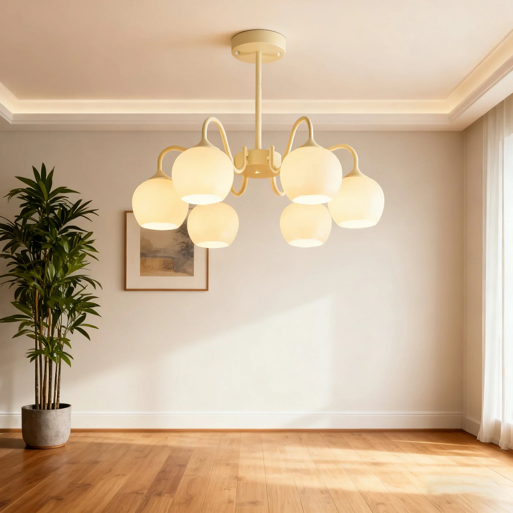 LIVARA 30W Body Iron Rust-Resistant & Anti-Flicker Rod, Adjustable LED, Eye-Protective Full-Spectrum with Light Pendant