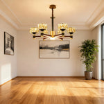 LIVARA 30W Illumination Bright Flicker-Free & LED Eye-Care Dimmable Three-Color Source, Light Dual with Light Pendant Crystal