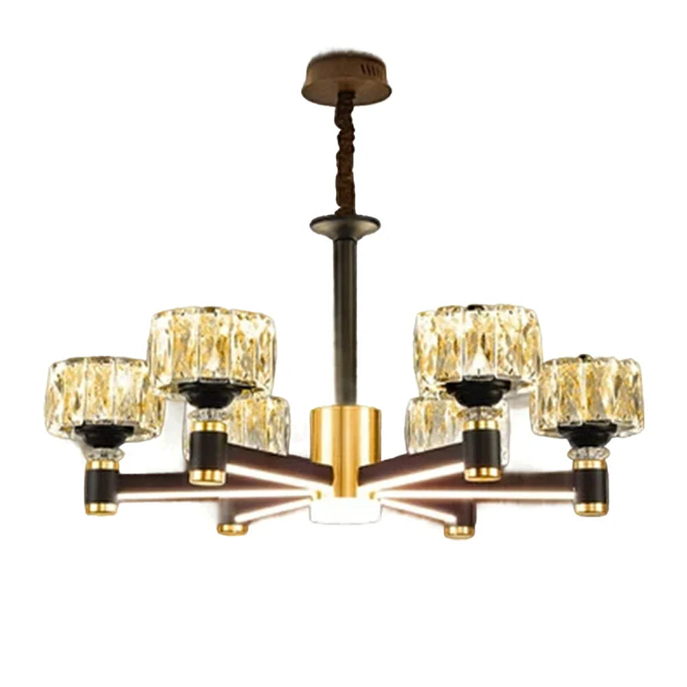 LIVARA 30W Illumination Bright Flicker-Free & LED Eye-Care Dimmable Three-Color Source, Light Dual with Light Pendant Crystal