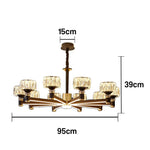 LIVARA 50W Illumination Bright Flicker-Free & LED Eye-Care Dimmable Three-Color Source, Light Dual with Light Pendant Crystal