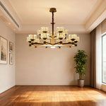 LIVARA 75W Illumination Bright Flicker-Free & LED Eye-Care Dimmable Three-Color Source, Light Dual with Light Pendant Crystal