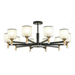 LIVARA 120W Design Eye-Comfort Flicker-Free & Source Light Dual LED, Three-Color Adjustable with Light Pendant Crystal