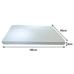 LIVARA Foldable Bunk 8cm Fibre, Design, - Coconut Lightweight 3D Cushion Latex Multi-Layer Easy Fabric, Breathable Bed Mattress Safety-Edge Storage