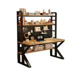 LIVARA Office Desk Pegboard Steel Black Thick Design, Panels, Storage Frame, 2-in-1 Space-Saving 100/120/140cm, and - Wood