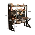 LIVARA Office Panels, 2-in-1 - Storage and Thick Pegboard 100/120/140cm, Design, Black Desk Steel Space-Saving Frame, Walunt